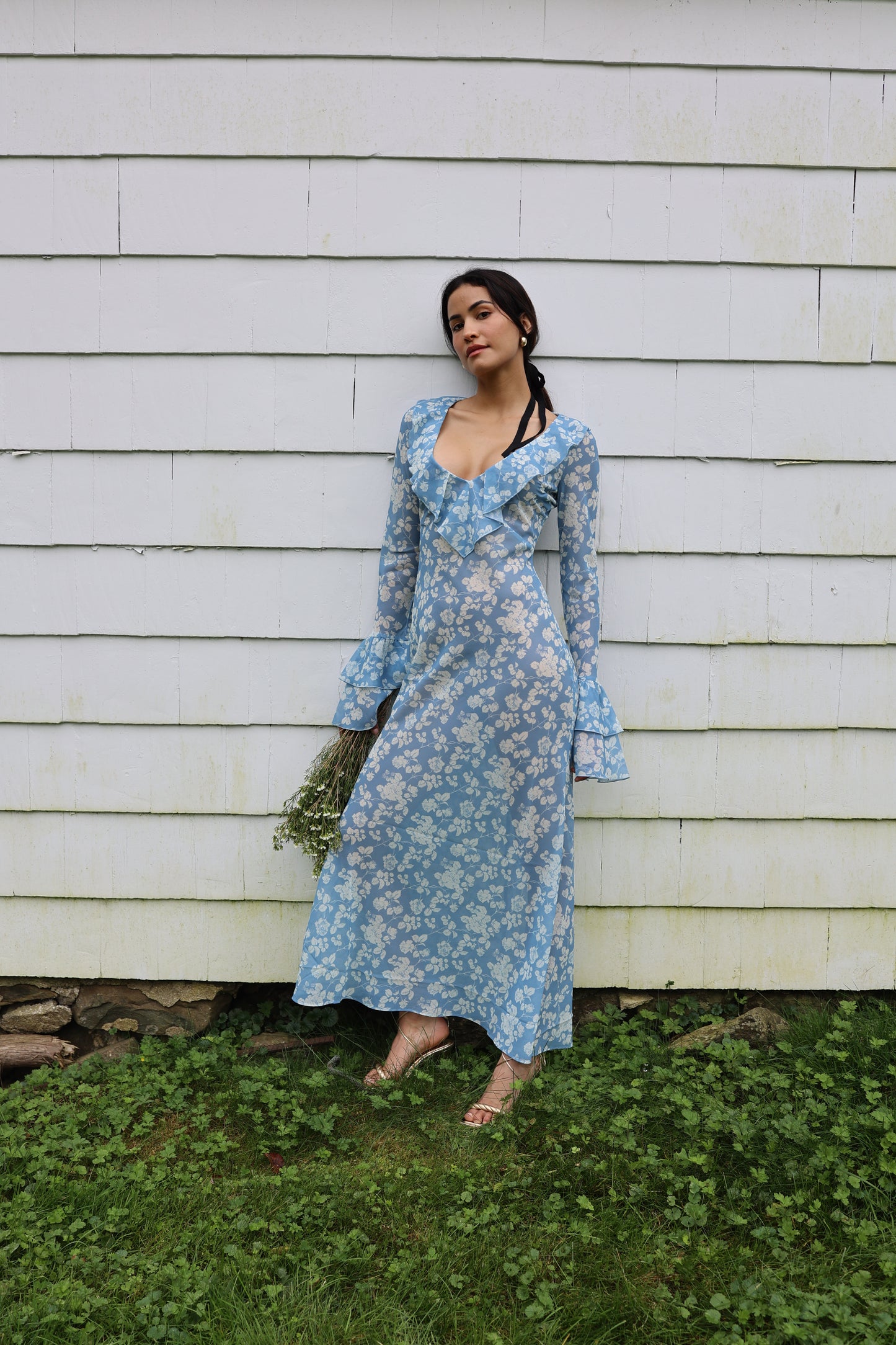 Shellona Dress Blue Floral