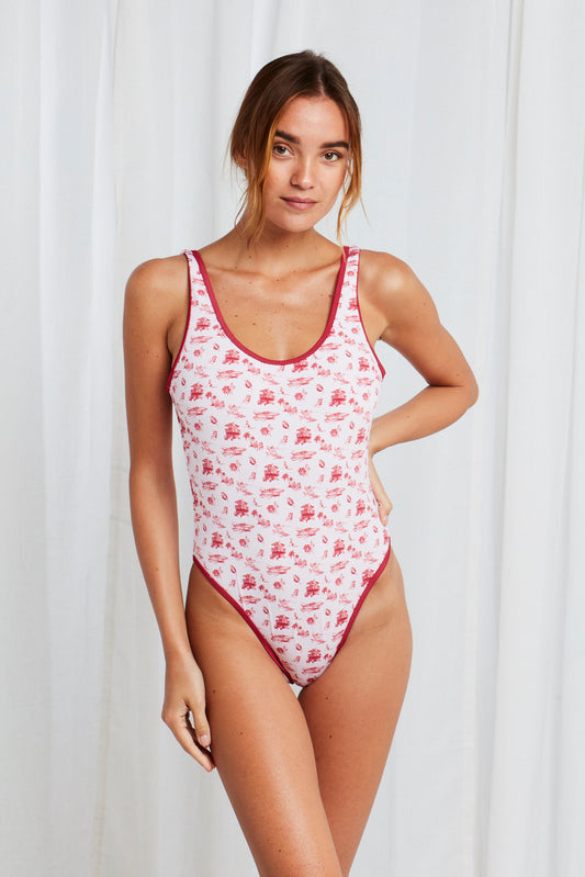 Bruno One Piece in Fem Toile - Sister Swim