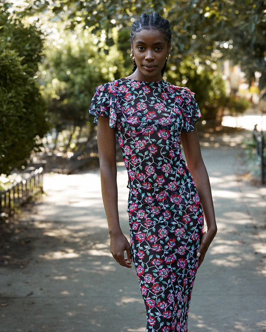 Lauren Dress Navy Floral